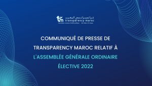 Communiqué de l’assemblée générale de Transparency Maroc 2022