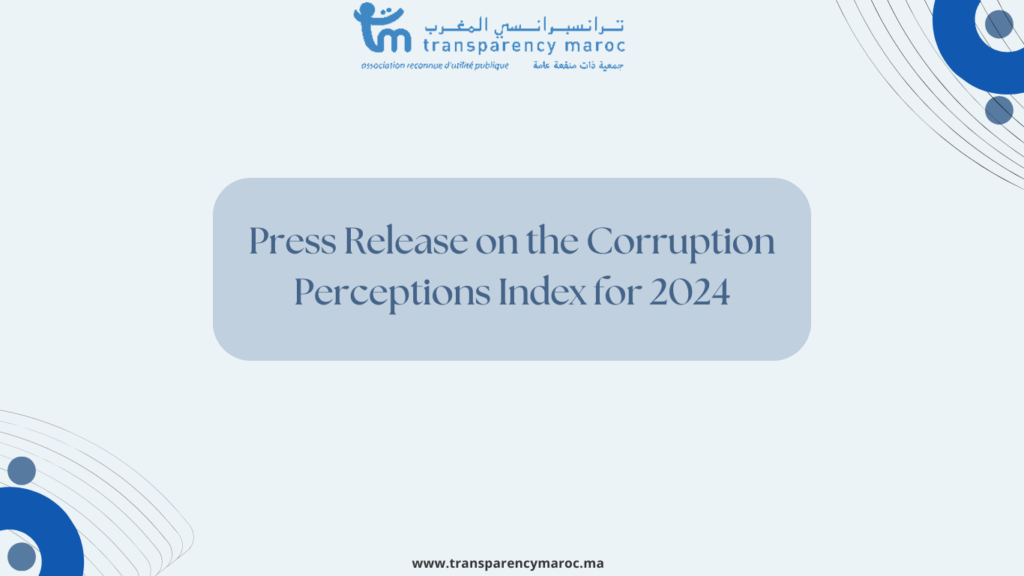 Press Release on the Corruption Perceptions Index for 2024